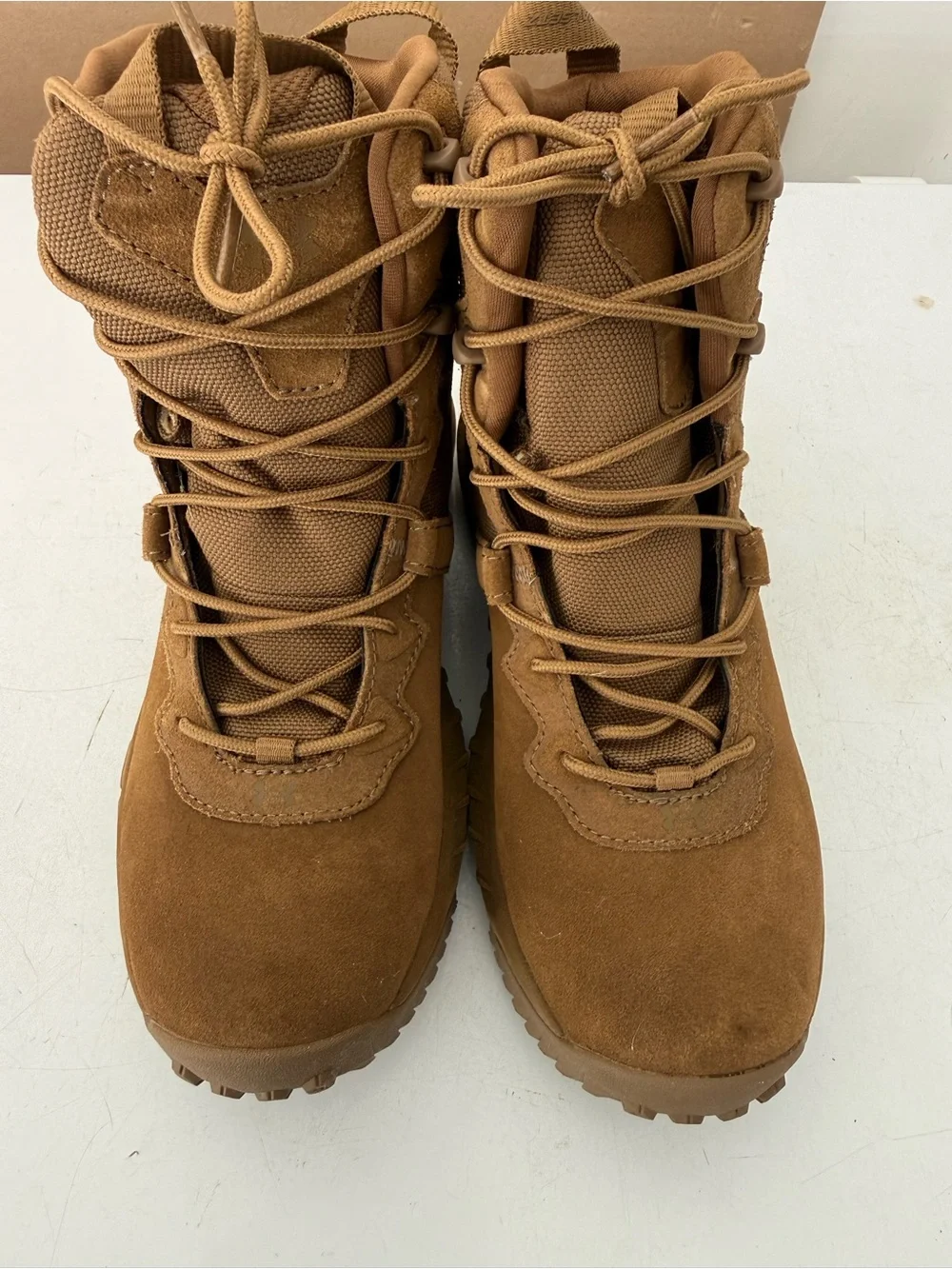 Under Armour Tan Military-Style Lace-Up Boots